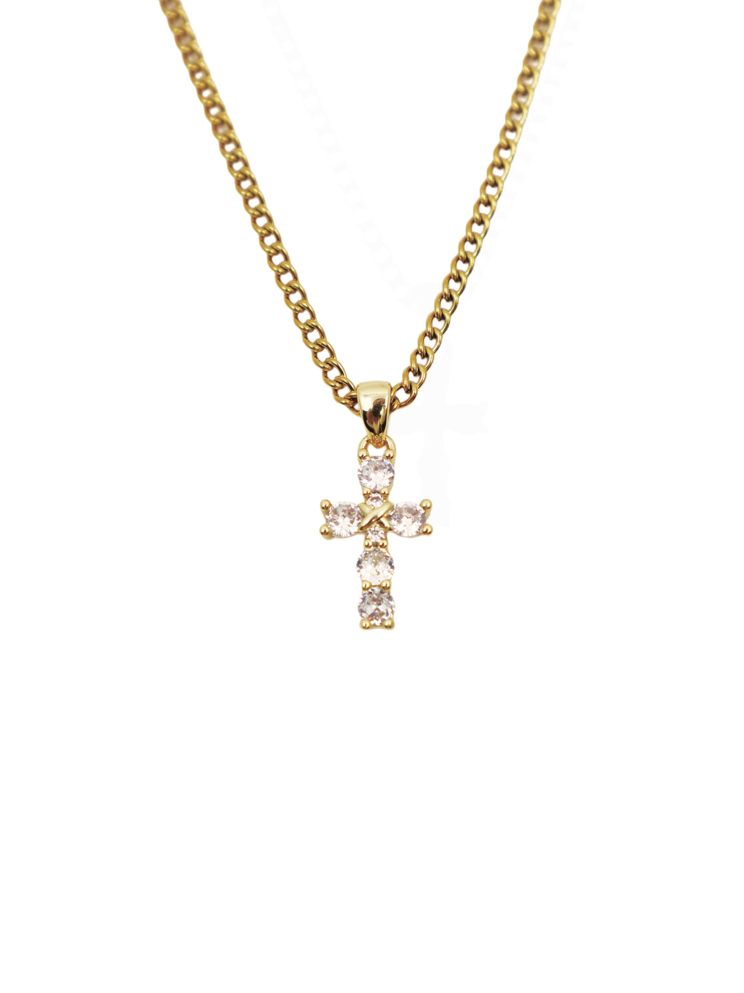 Dainty cross necklace image 0