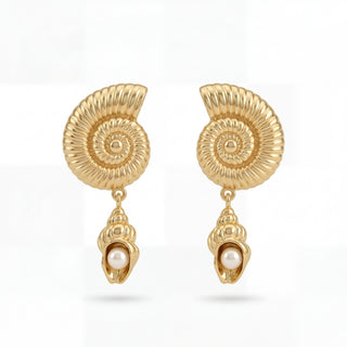 Sea swirl earrings