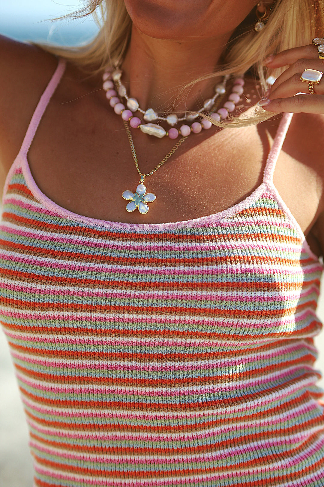 Pearl Flower Necklace