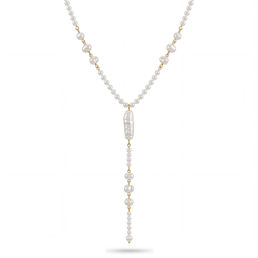 Coconut Pearl Lariat