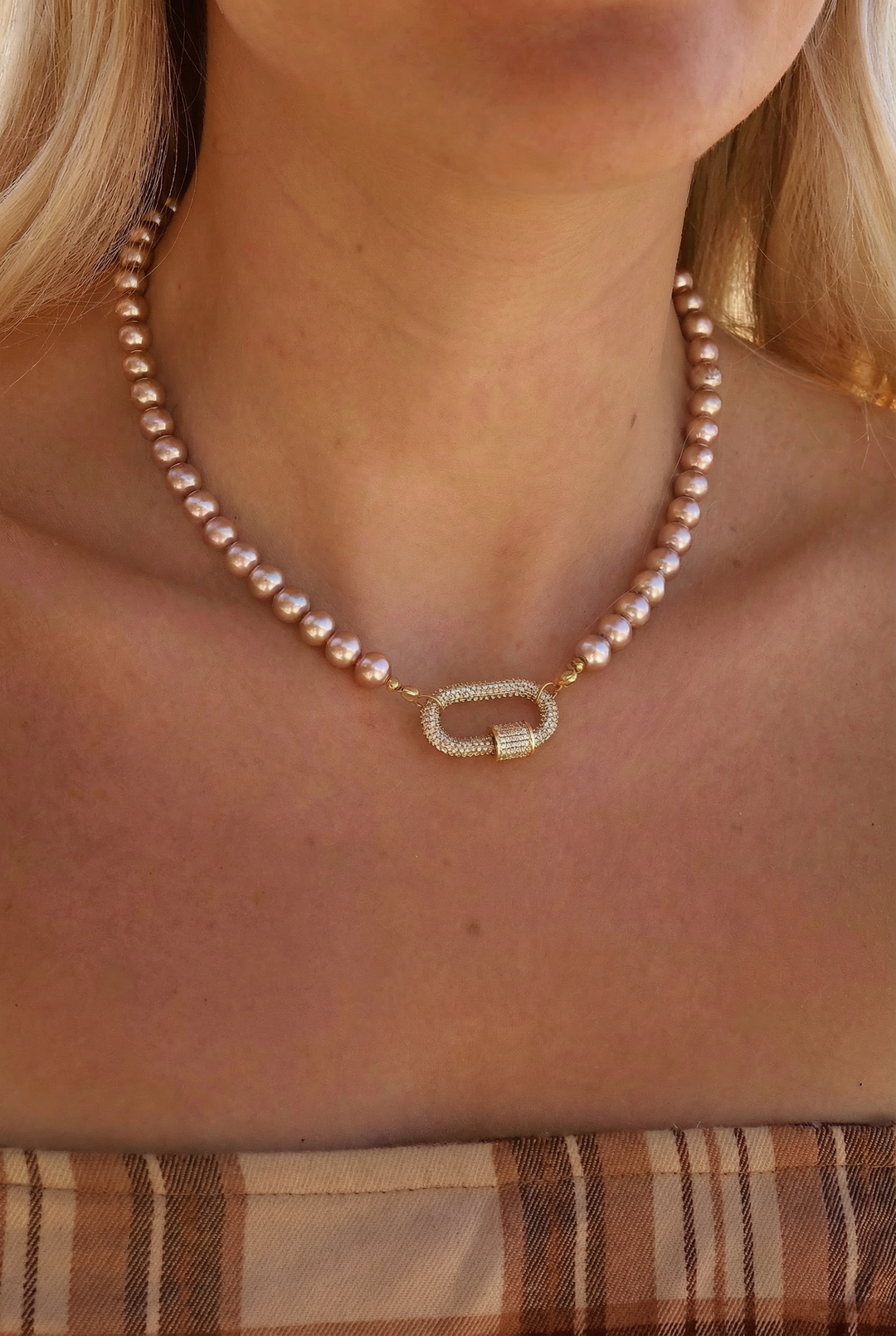 Pink Maple Mist Necklace