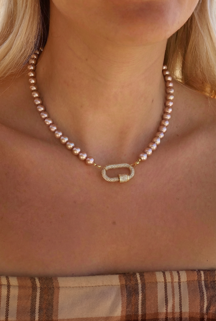 Pink Maple Mist Necklace