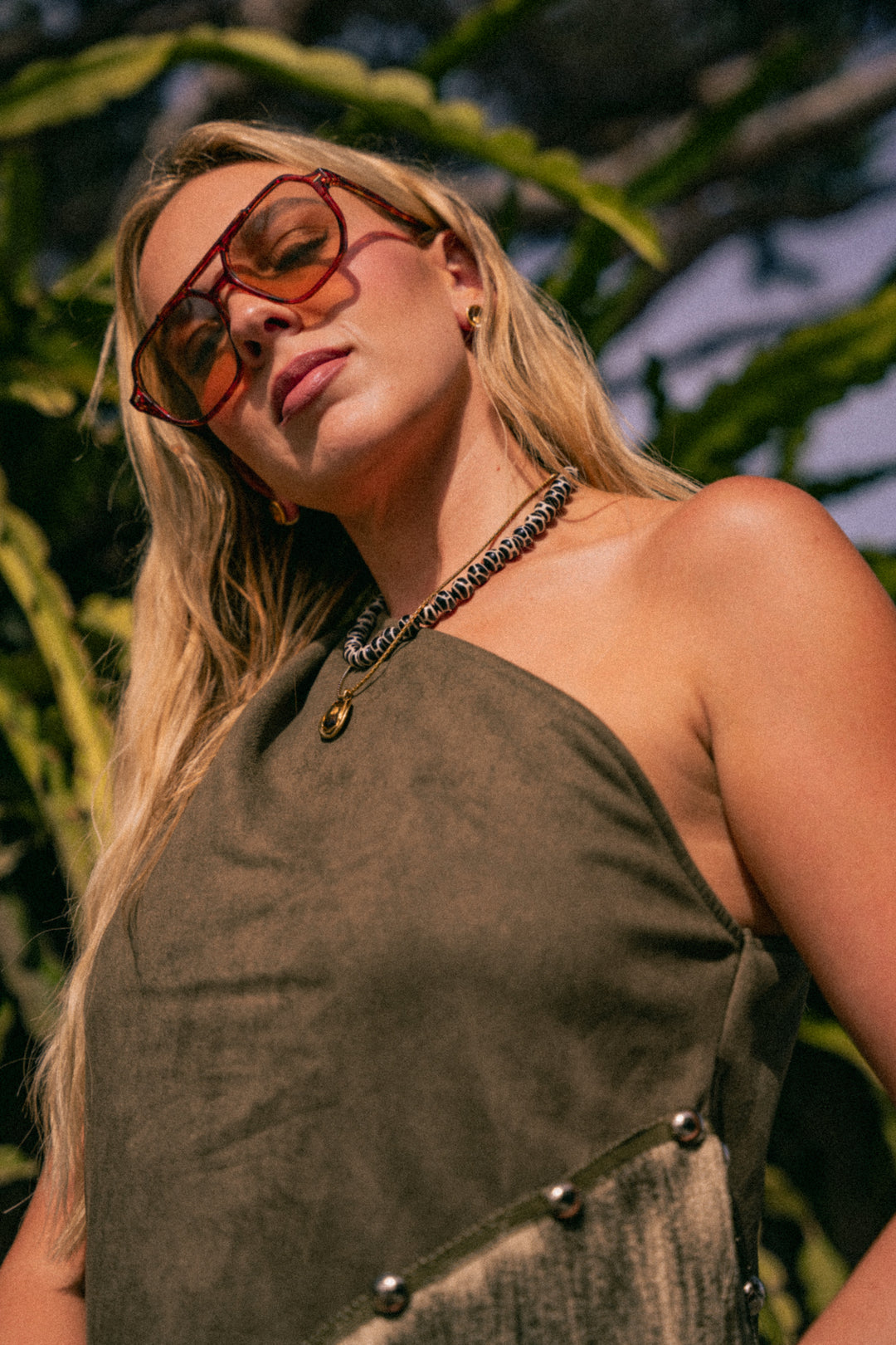 Delilah Necklace - Brown