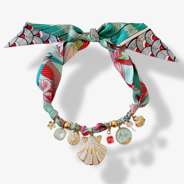 Pre Order - Siena Charm Scarf Necklace