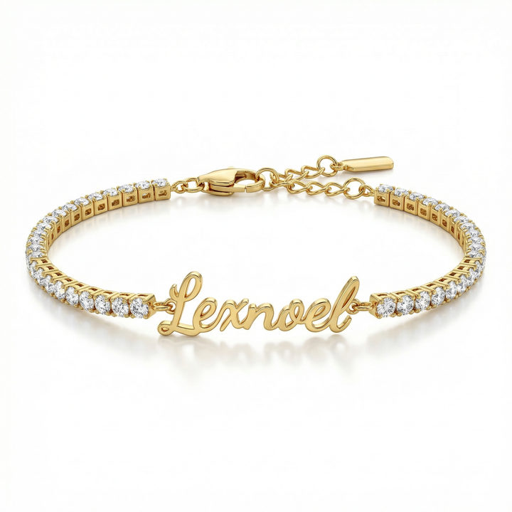 Dainty Name Tennis Bracelet