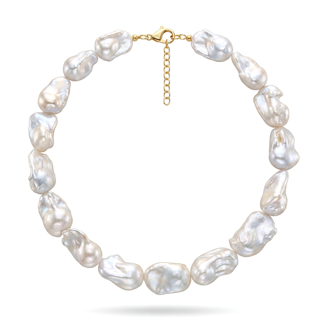 Chunky Baroque Pearl Necklace