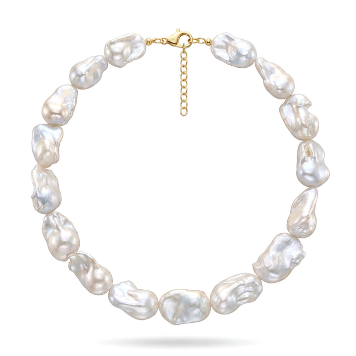 Chunky Baroque Pearl Necklace