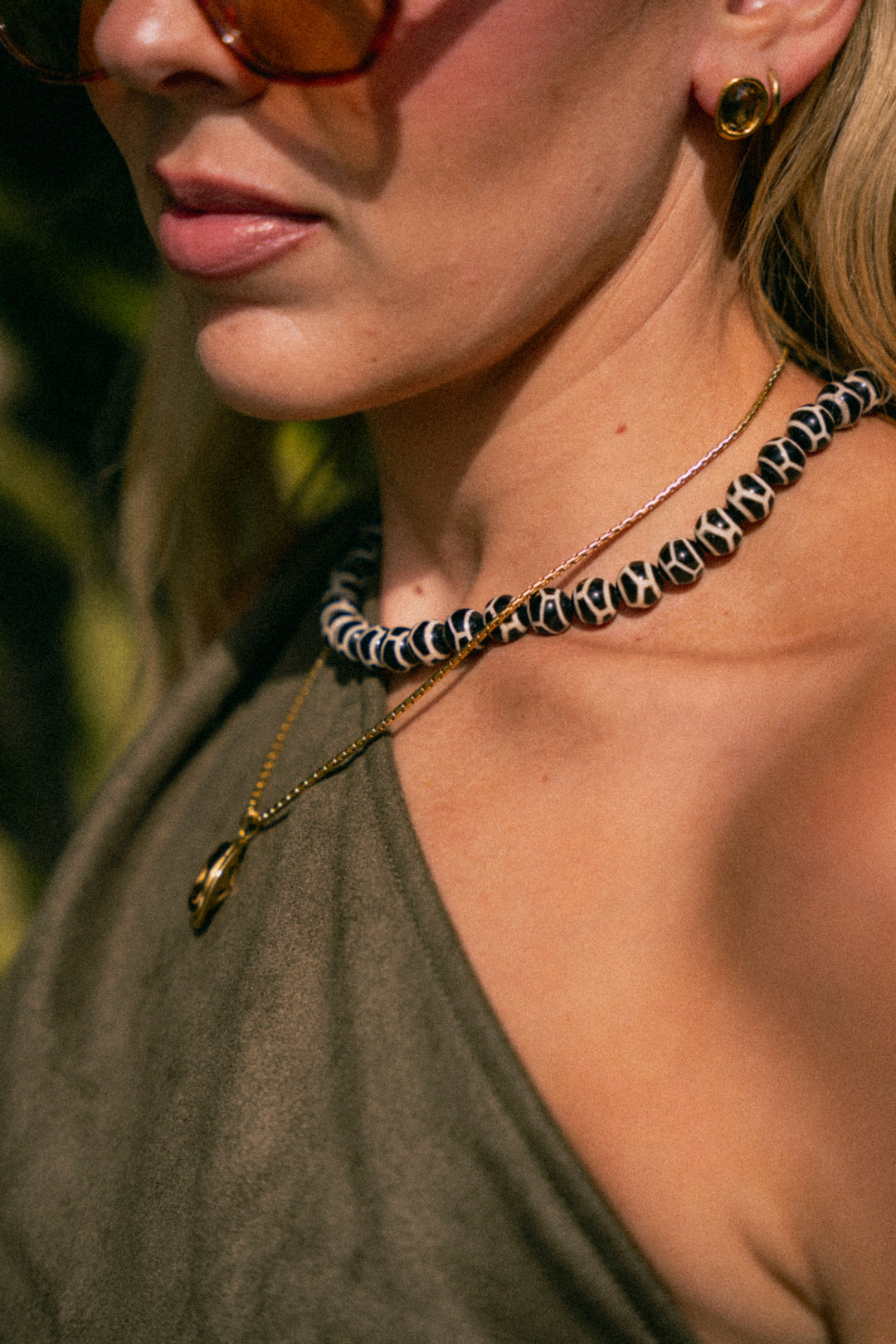 Delilah Necklace - Brown