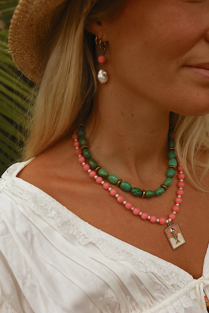 Pink Tropics Earrings