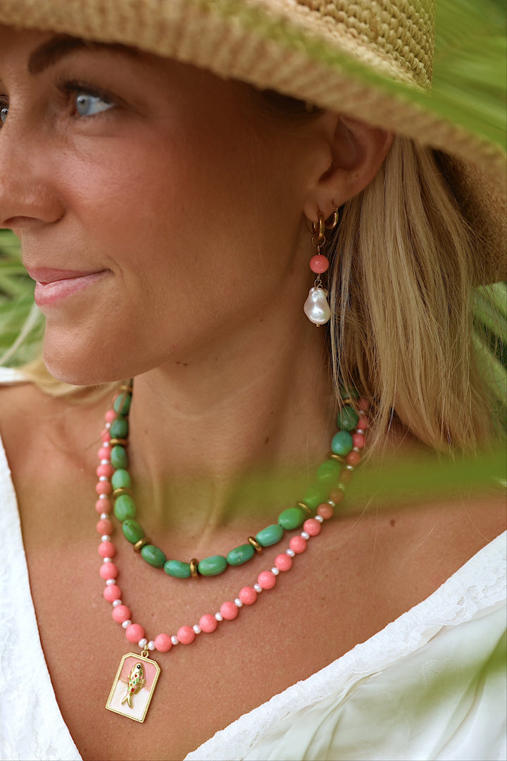 Pink Tropics Earrings