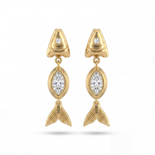 Marquis Fish Earrings