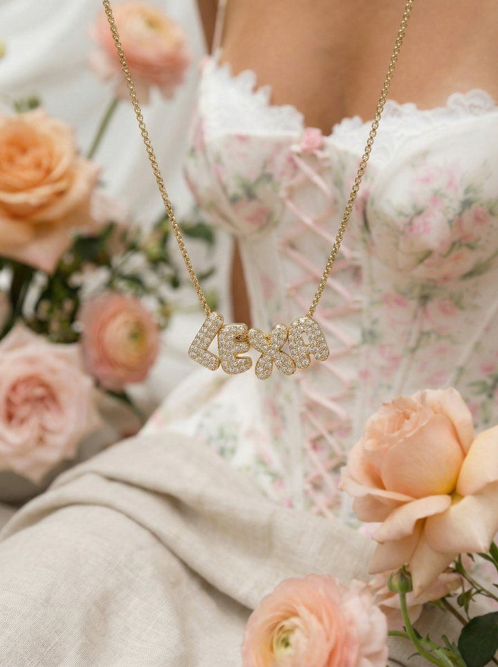Bubble Name Necklace