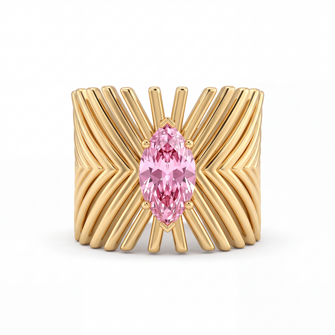 Pink Marquise Ring