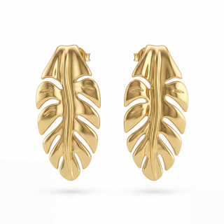 Palm Leaf Earrings