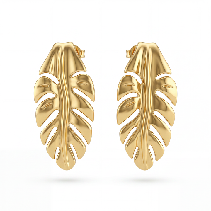 Palm Leaf Earrings