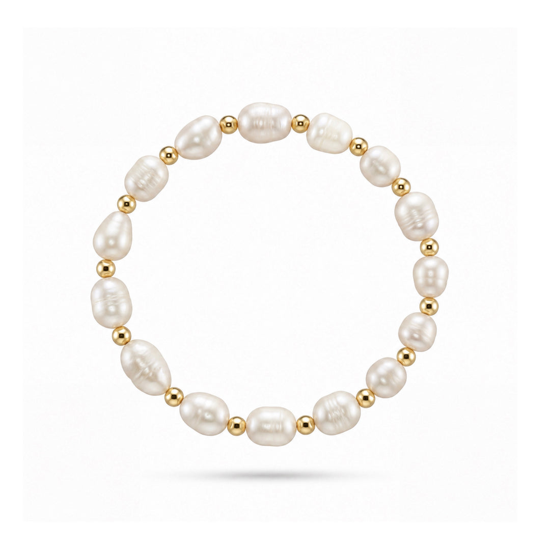 Pearl & Gold Bracelet