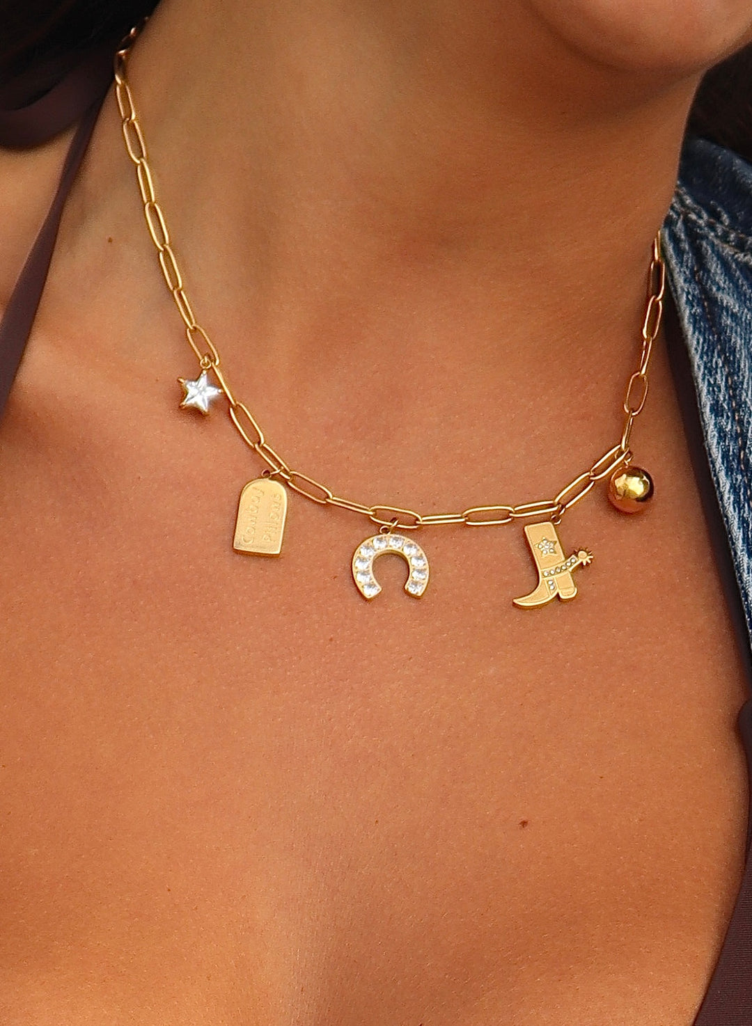 Cowgirl charm necklace  image 5