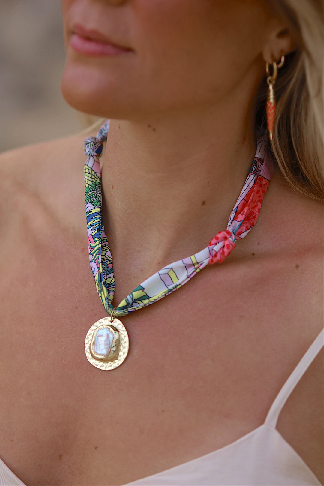 Palma scarf necklace