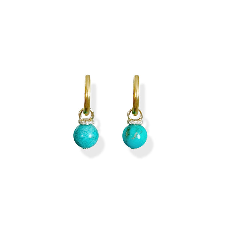 Turquoise Hoops