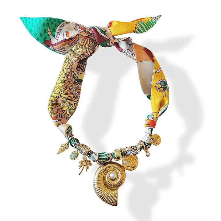 Vernazza Charm Scarf Necklace