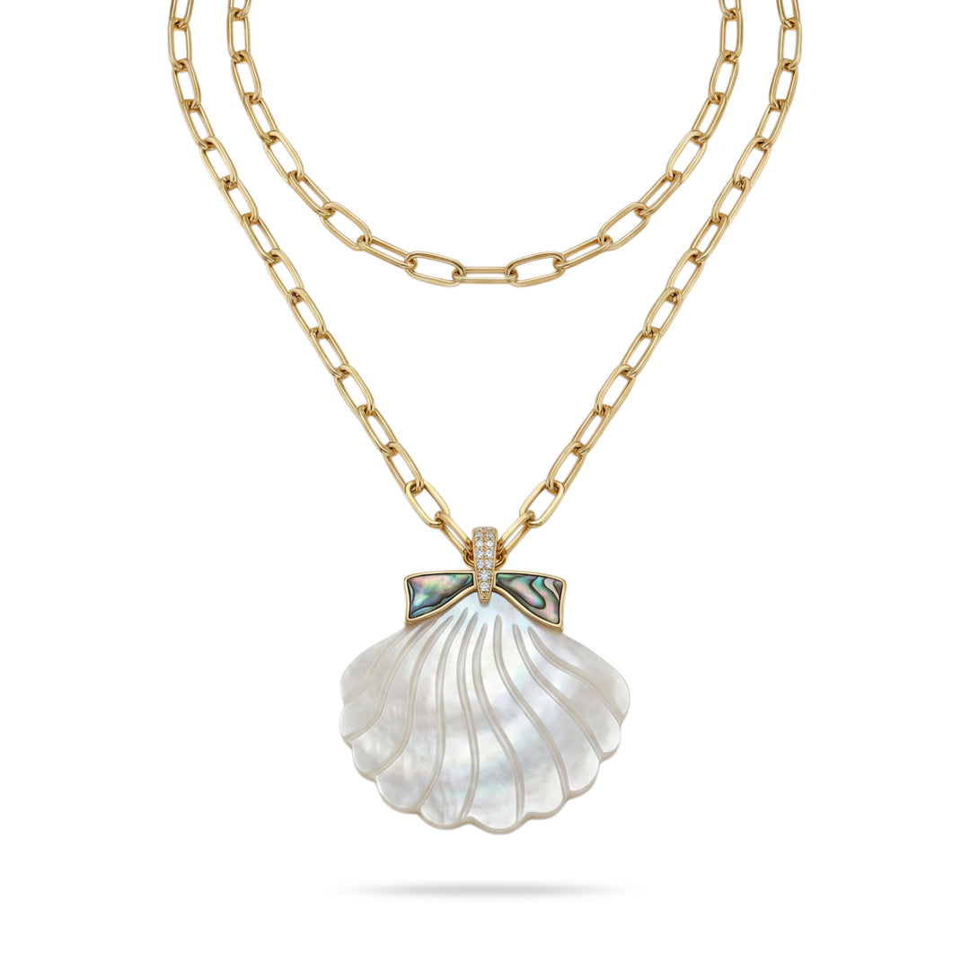 Pearl Scallop Necklace