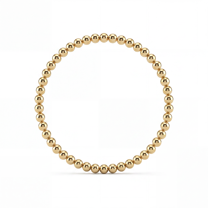 Gold Beaded Anklet