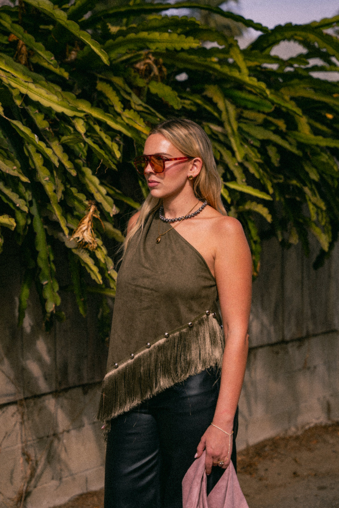 Delilah Necklace - Brown