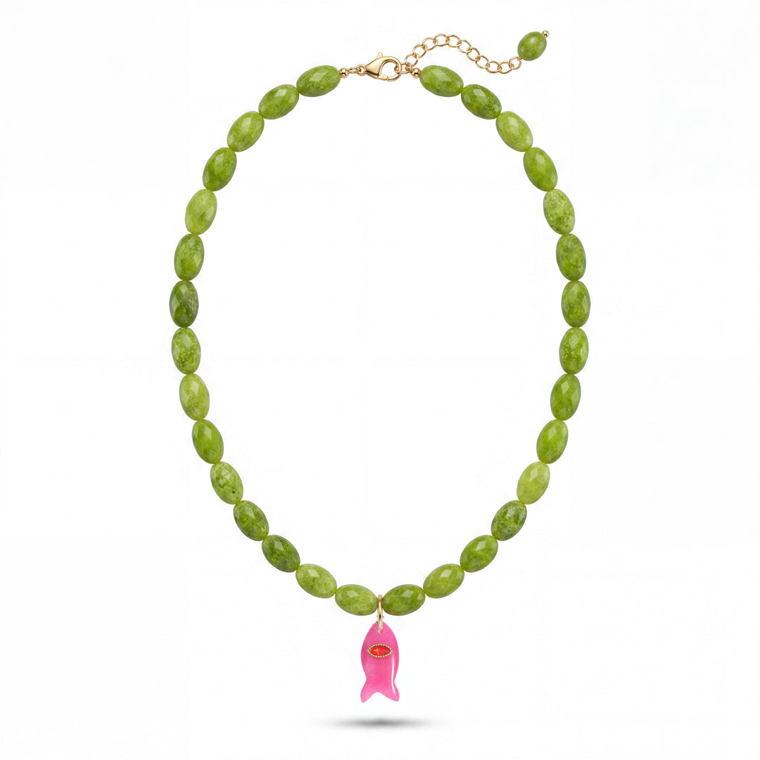 Kiwi Fish Necklace