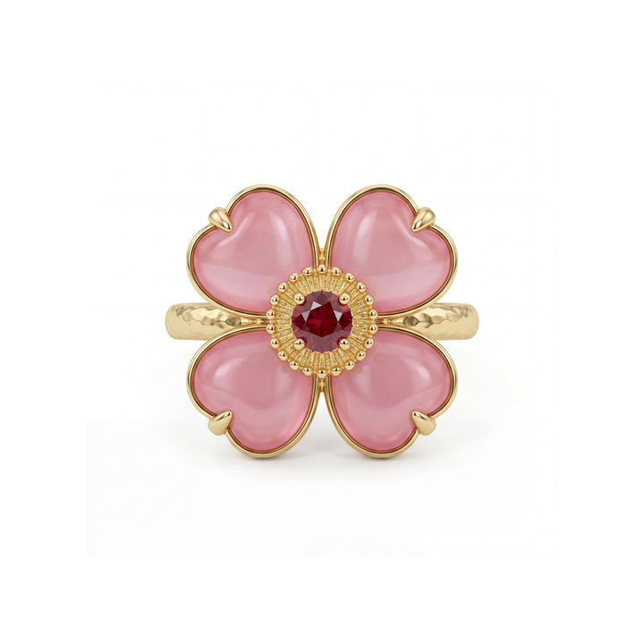 Pink Hibiscus Ring
