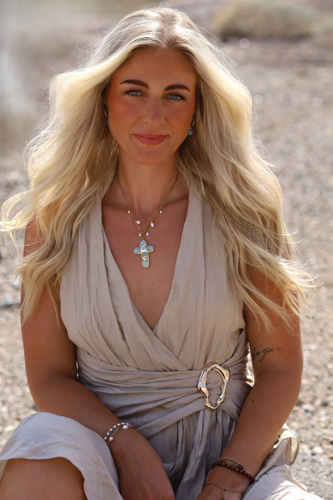 Oasis Cross Necklace