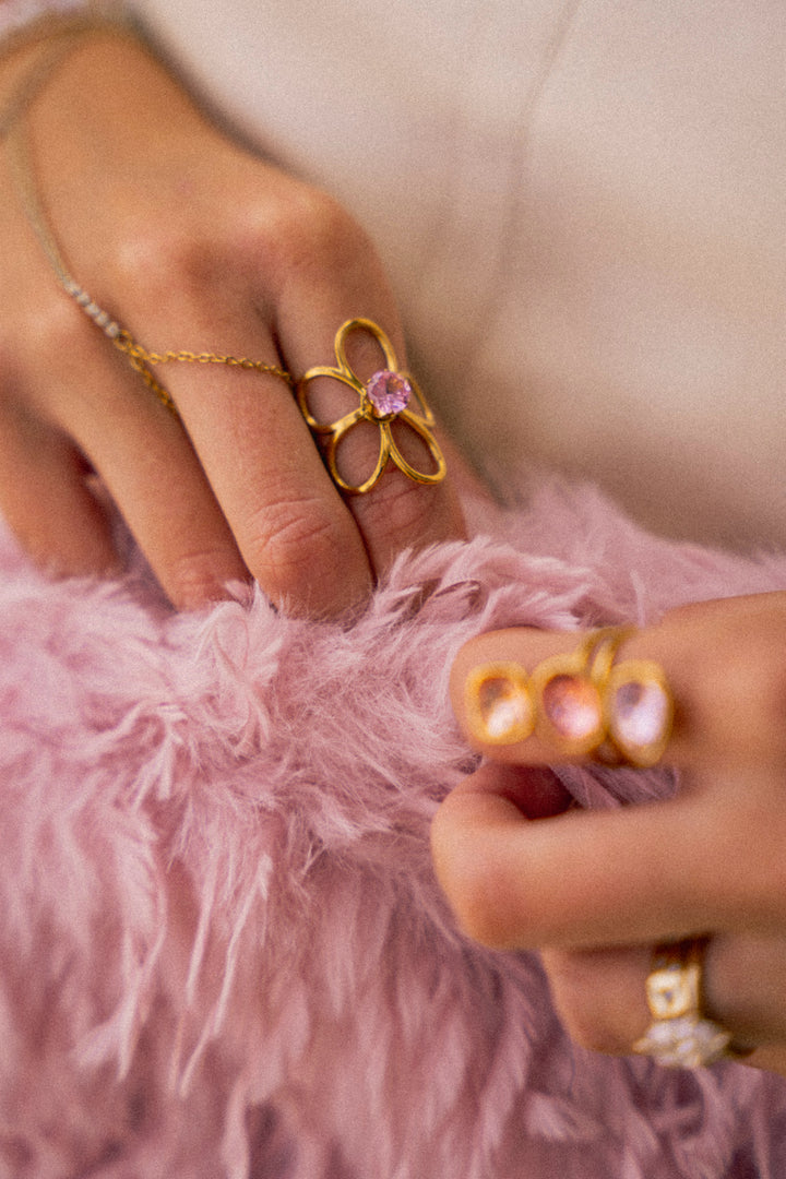 Bloom With Me Ring - Pink