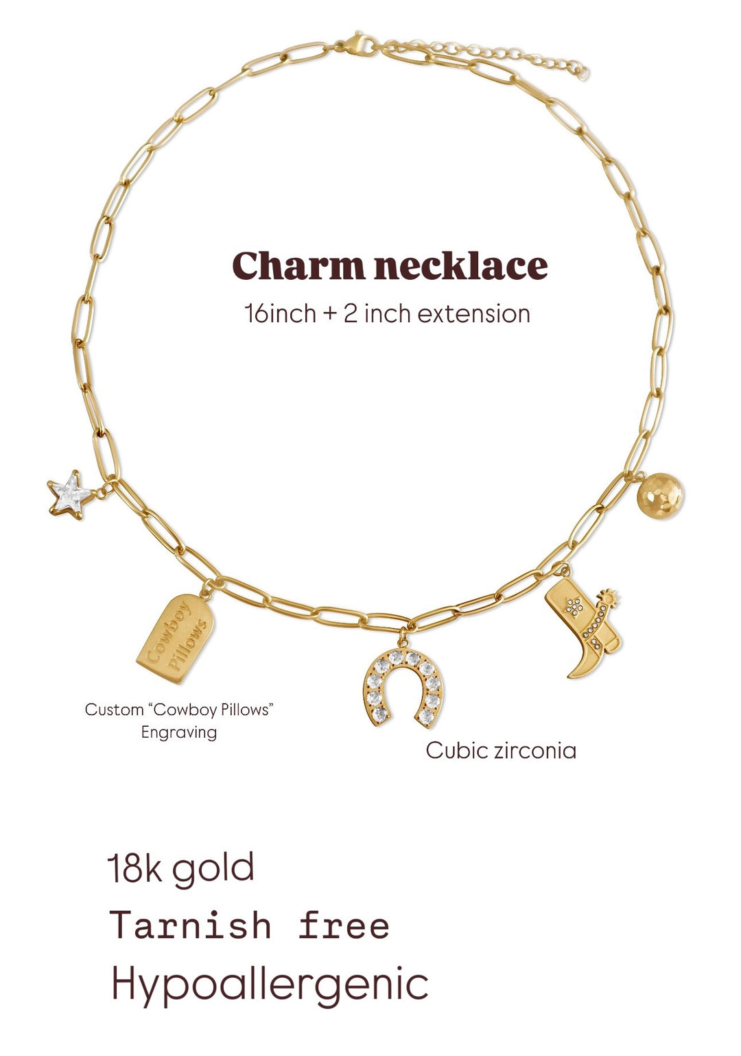 Cowgirl charm necklace  image 4