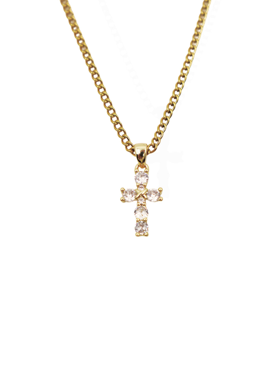 Dainty cross necklace  image 0