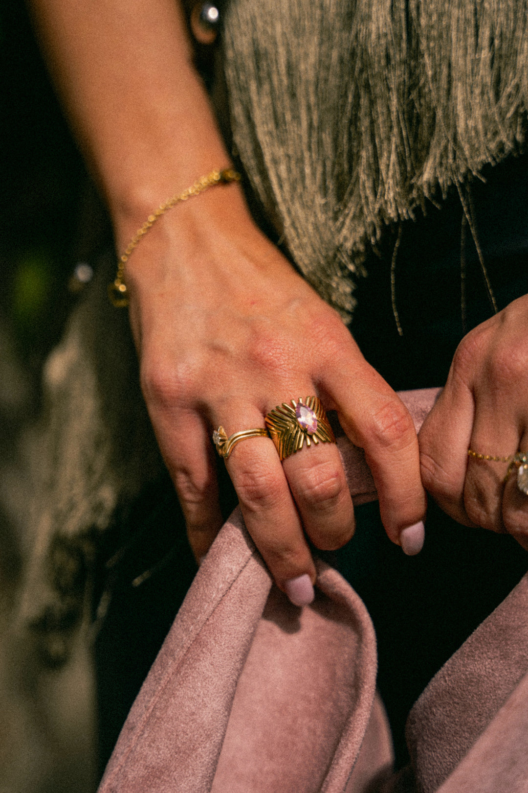 Pink Marquise Ring