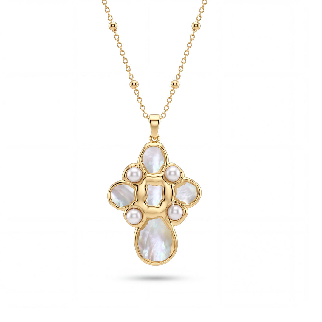 Mini Chunky Cross Necklace