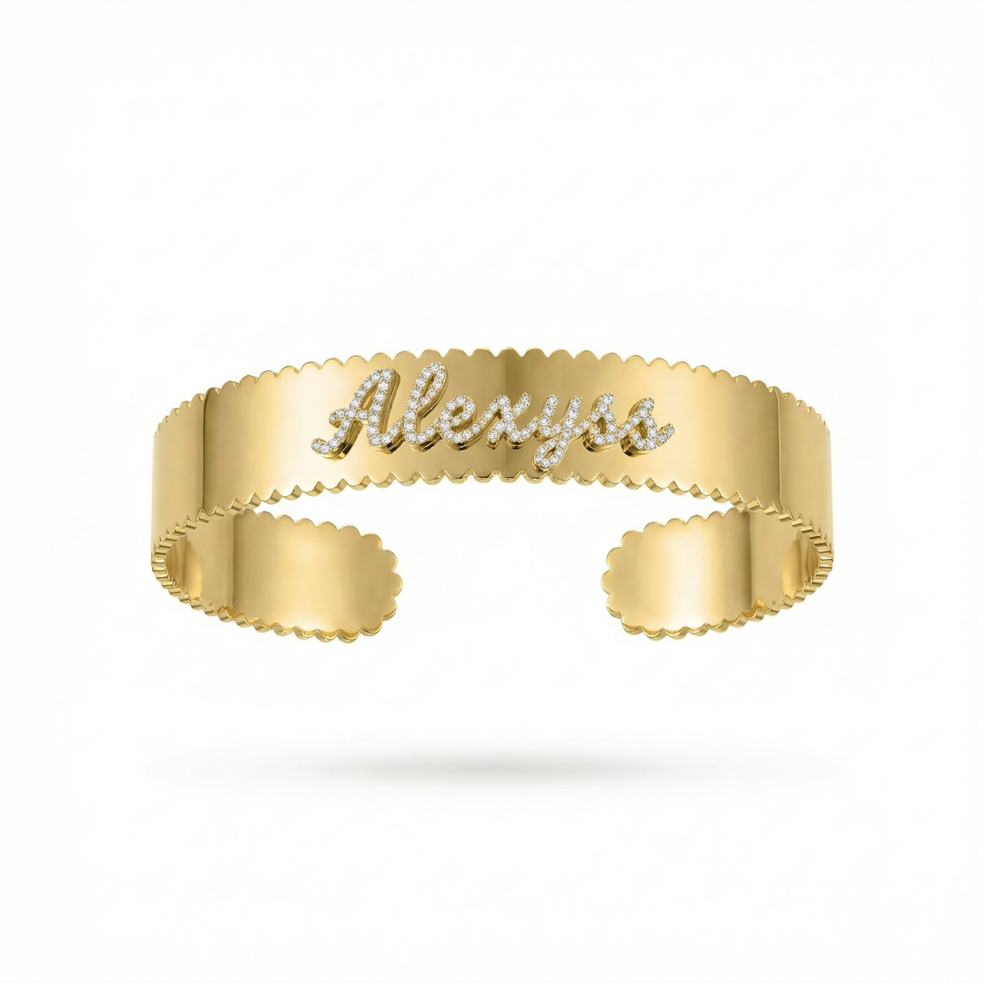 Heirloom Script Cuff