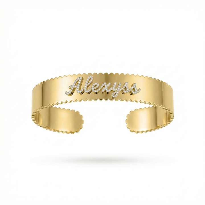 Heirloom Script Cuff