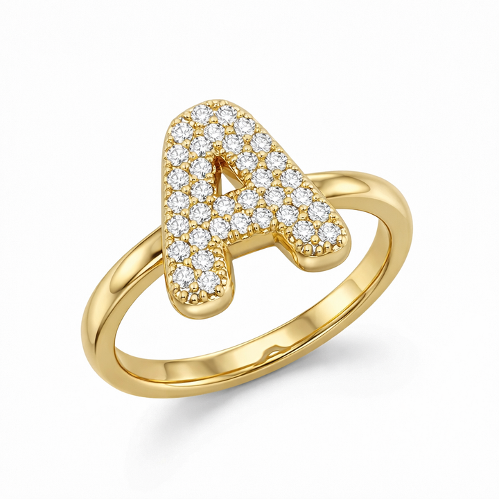 Bubble Letter Ring