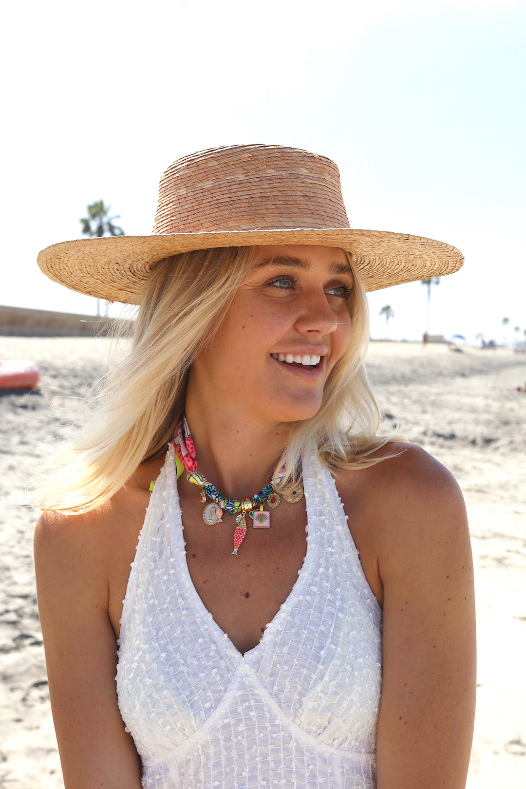 Pre Order - Positano Charm Scarf Necklace