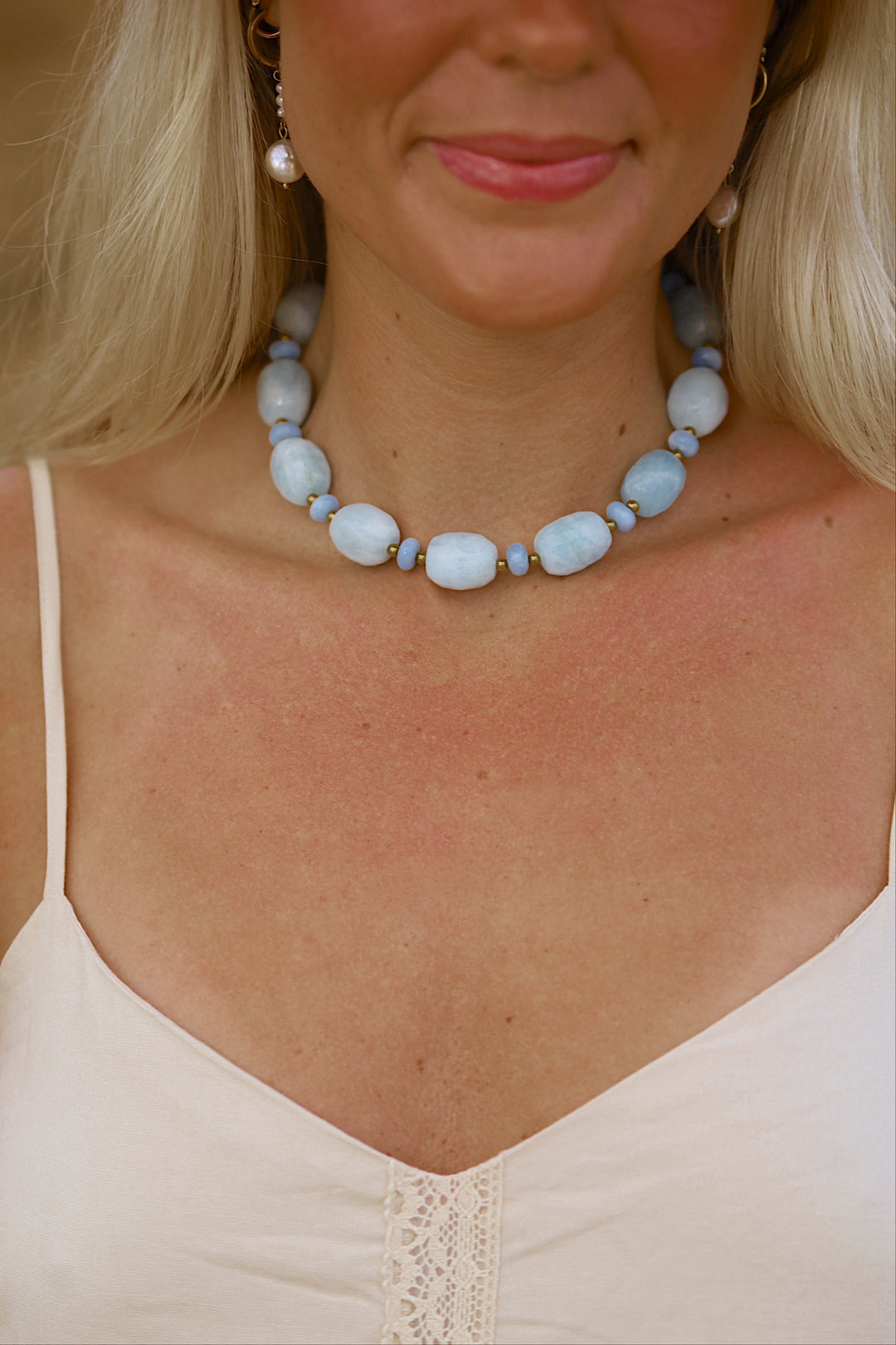 Azure necklace