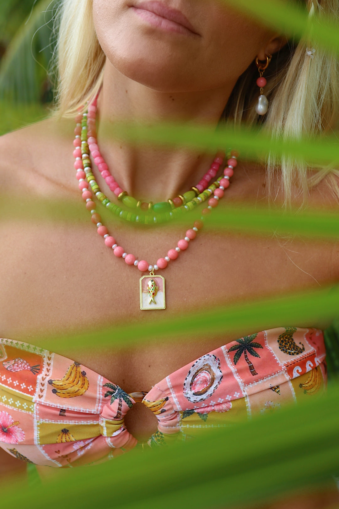 Pink Tropics Earrings