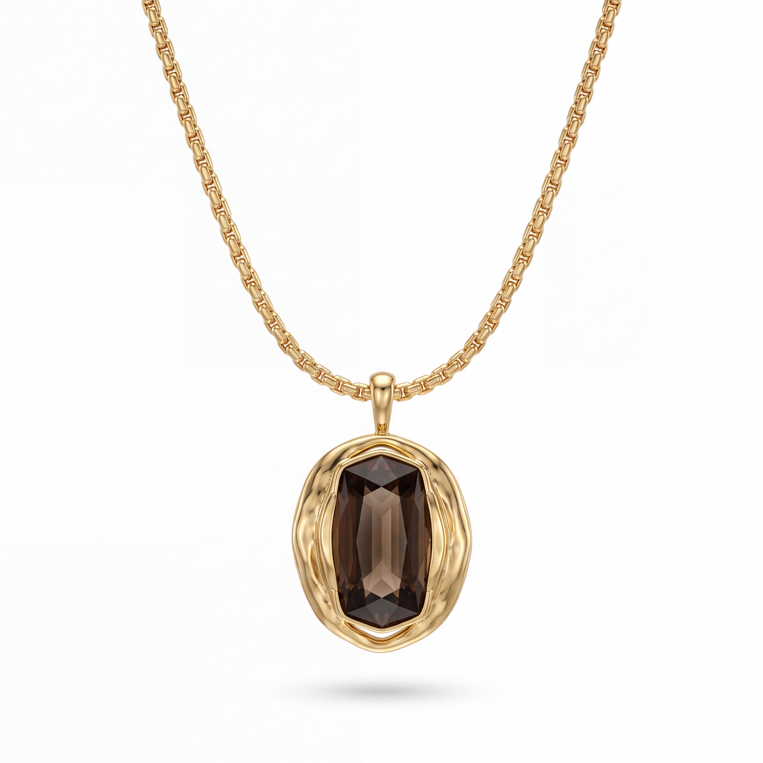 Delilah Necklace - Brown