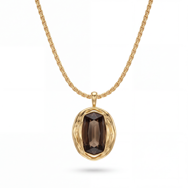 Delilah Necklace - Brown