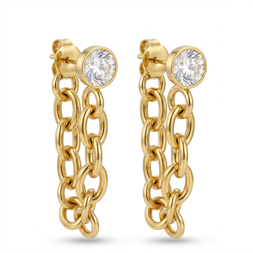 Linked In Love Earrings