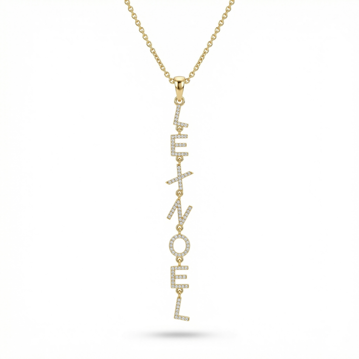 Lariat Drop Name Necklace