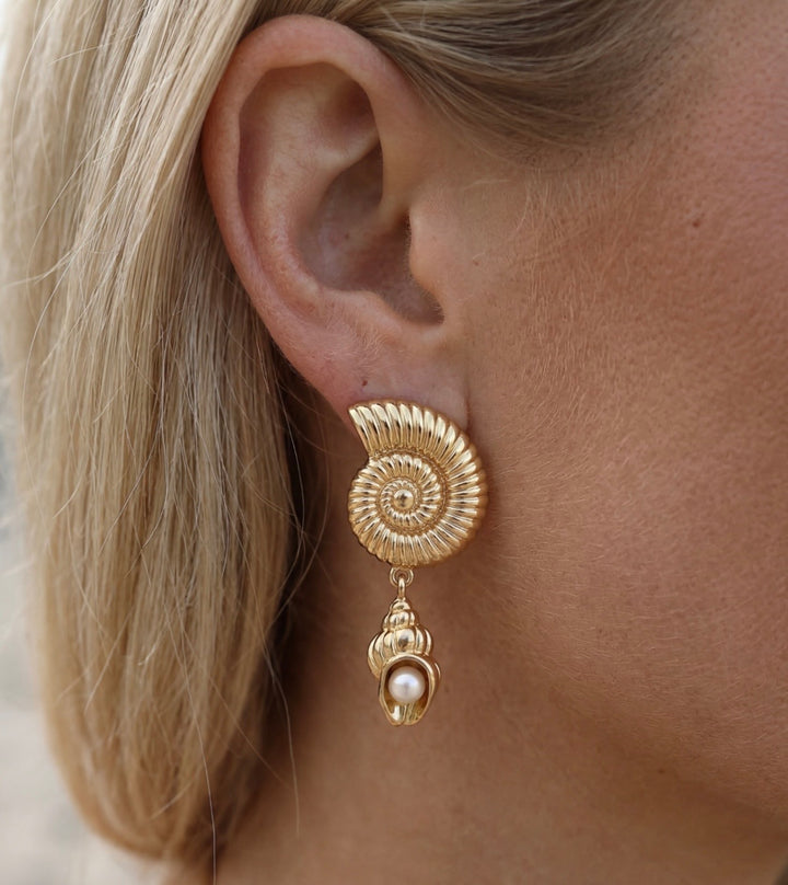Sea swirl earrings