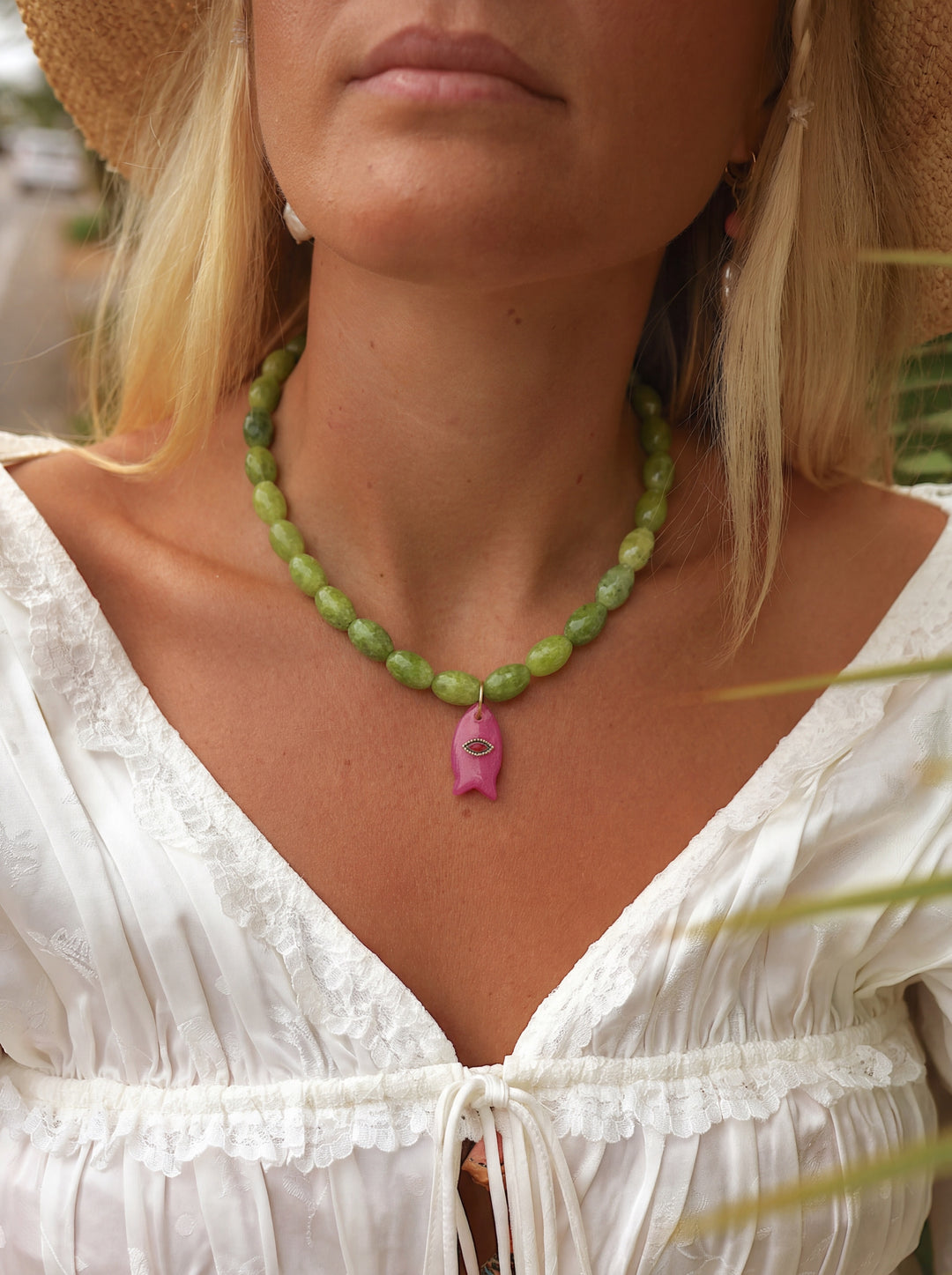 Kiwi Fish Necklace