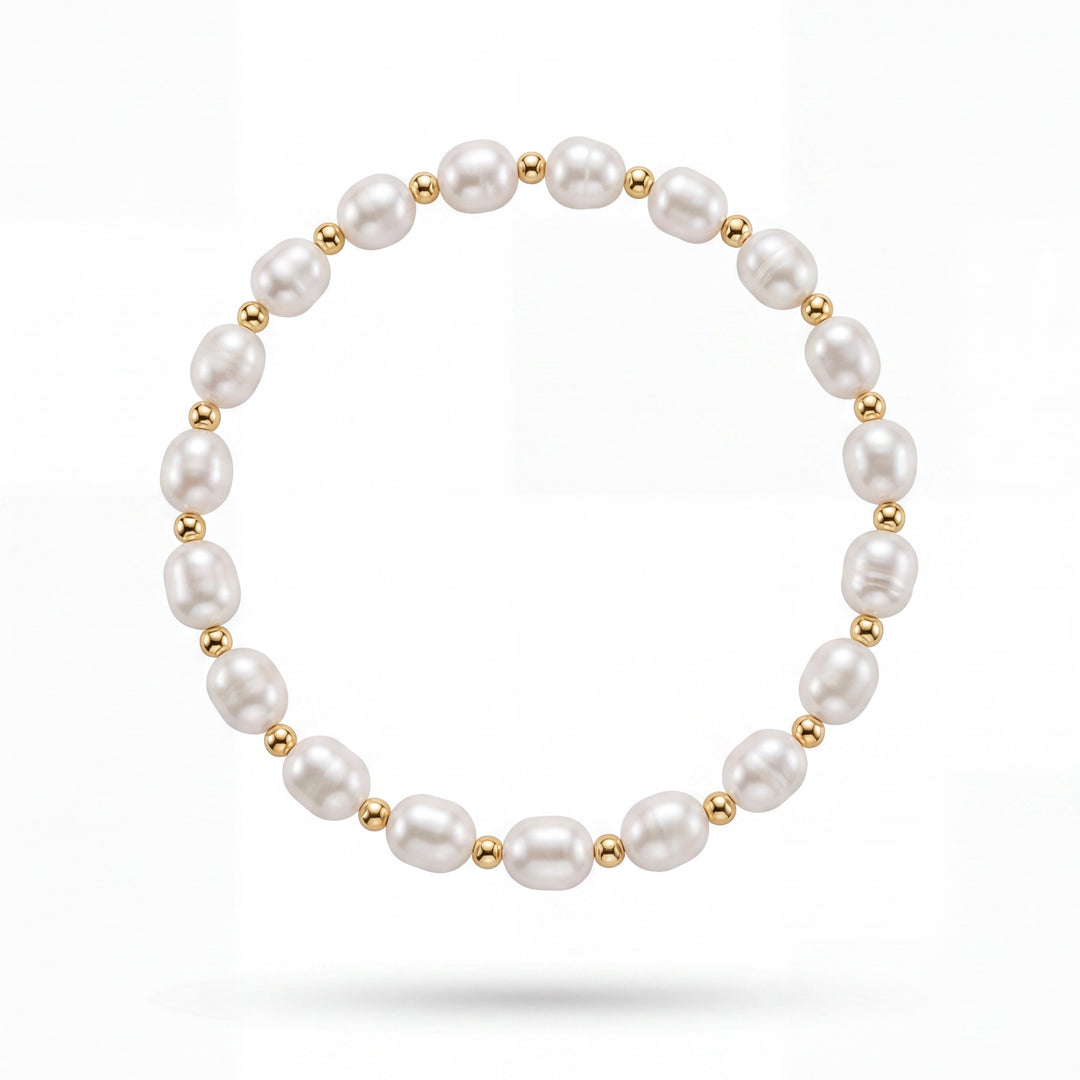 Pearl & Gold Anklet