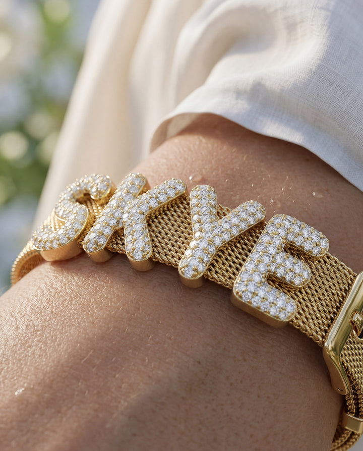 The Icon Bubble Name Bracelet