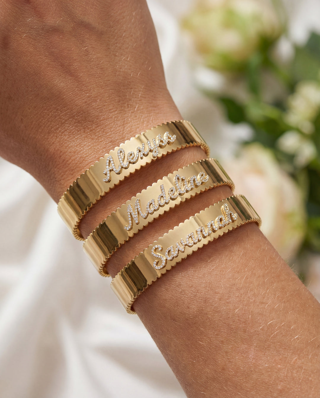 Heirloom Script Cuff